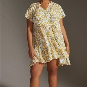 Anthropologie Robin Tiered Mini Dress